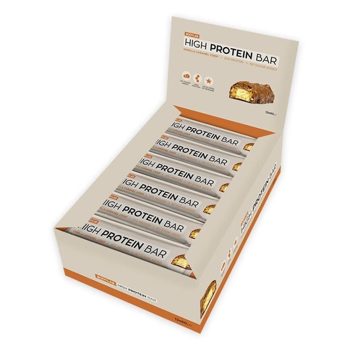 Bodylab Protein Bar Vanilla Caramel Crisp Bodylab Superior High Protein Bar (12 x 65 g)