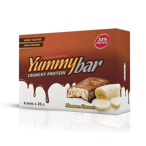 Bodyraise Energy & Endurance Banana 6 x Yummy Bar Crunchy Protein 35 g