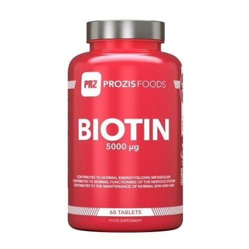 Prozis Foods well being Biotin 5000 mcg 60 tabs