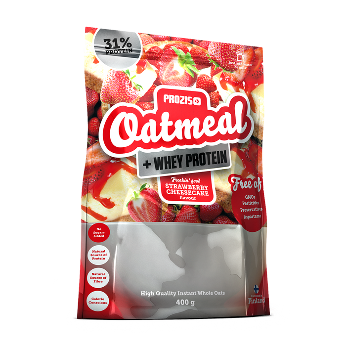 Prozis Strawberry Cheesecake Auzu pārslas + Sūkalas 400 g