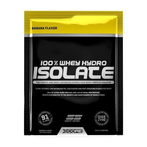 Xcore Sports Nutrition Banana Sachet 100% Whey Hydro Isolate SS 31 g